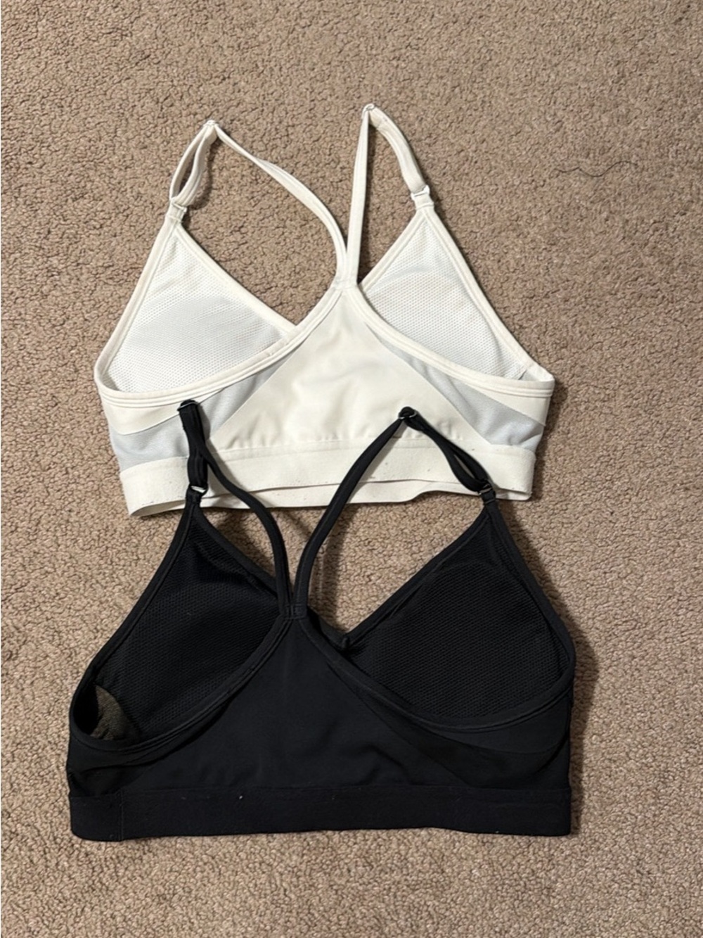 Nike Two-Pack Light Support Sports Bras - White & Black - Picture 2 of 3